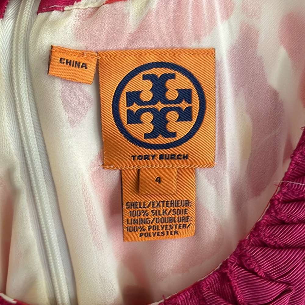 Tory Burch Ikat print silk dress 4 - Picture 2 of 10